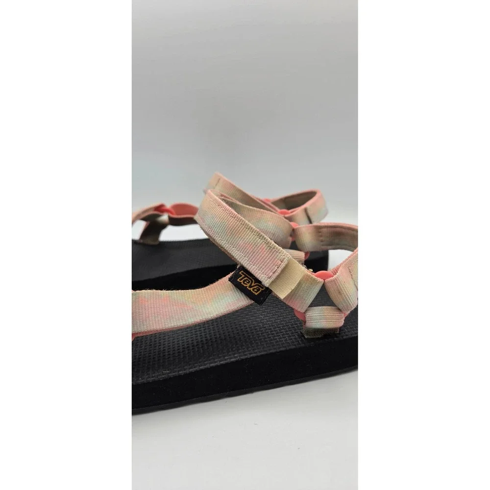 Teva Original Universal Tie-Dye Kids Sandals Size 5 Sorbet Lemon Sport